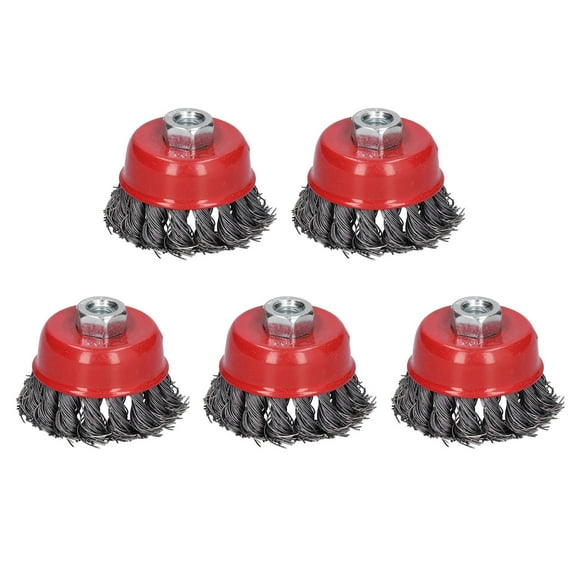 Steel Wire Wheels,5Pcs Steel Wire Wheels Wire Wheel Twisted Wire Wheel Convenient Use