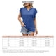 thumbnail image 4 of Top de manga corta Color puro manga con volantes blusa holgada informal Top de mujer agradable para la piel para ir de compras y citas, 4 of 6