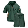 thumbnail image 6 of Stamzod Mens Summer Outfits 2026 Short Sleeve Hoodie and Shorts Set Casual Athletic Track Suits Mens Sweatsuit, 6 of 6