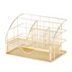 thumbnail image 5 of Moyic Estante organizador multifuncional para almacenamiento que ahorra espacio Elegante caja de almacenamiento de escritorio Conveniente oro oro 22.5*15*15cm 2Conjunto, 5 of 6