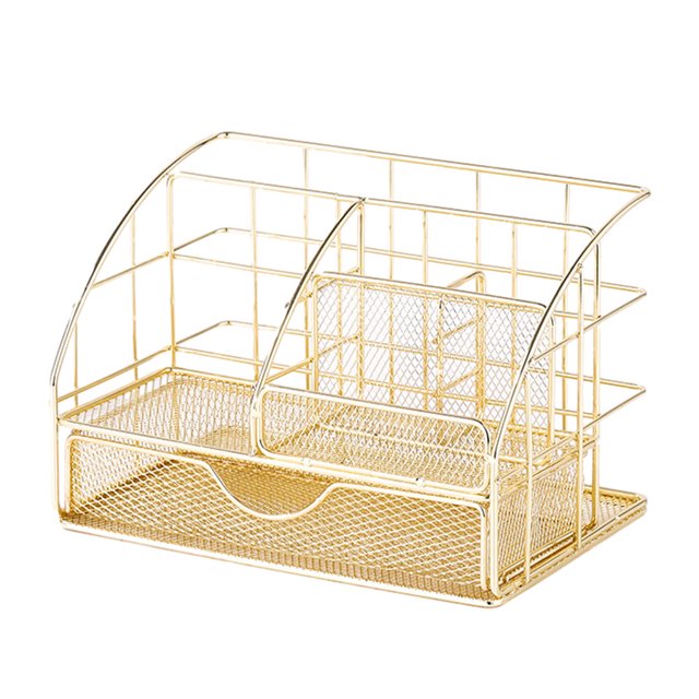 Bearachild Práctico estante organizador para almacenamiento fácil de montar, organizador de espacio, caja de almacenamiento de escritorio, Type2 NO2