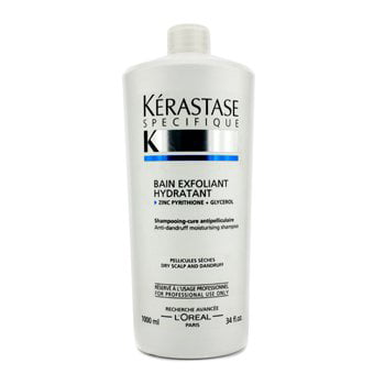 vene side Kommunikationsnetværk Kerastase Specifique Bain Exfoliant Hydratant Anti-Dandruff Moisturising  Shampoo (For Dry Scalp) - 1000ml/34oz - Walmart.com
