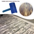 thumbnail image 2 of Wood Grain Paint Roller DIY Graining Painting Rubber Tool with Handle for Home Use, 2 of 8