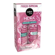 Salon Line - Linha Hidra (Cauterizacao) - Kit Hidratacao e Antifrizz Shampoo e Condicionador (2 x 300 Ml) - (Hydra Cauterization - Antifrizz Moisturizing Shampoo and Conditioner Kit (2 x 10.14 Fl Oz))