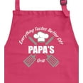 thumbnail image 2 of ThisWear Grilling Gifts Everything Tastes Better Off Papas Grill Fathers Day Apron Two Pocket Apron Heliconia, 2 of 7