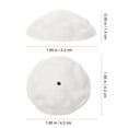 thumbnail image 2 of HAMPPLIES Resin Christmas Tree Bases White 20Pcs 1.7In, 2 of 8