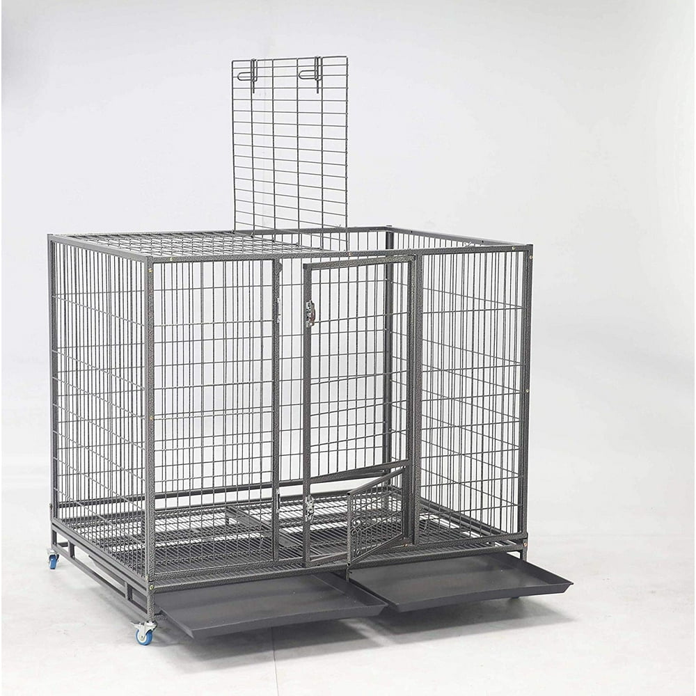 Homey Pet Heavy Duty Dog Kennel, Stackable, 49"L x 37"W x 44"H