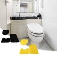thumbnail image 7 of Pebbuoy 1 Set Toilet Mat Super Soft U-shaped Foot Pad Non-Slip Absorbent Floor Mat for Home Bathroom Decoration, 7 of 7