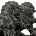 thumbnail image 3 of Oriental Furniture 18" Foo Dog Rust Patina Statues, set of 2, 3 of 4