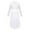 White, variant on Yeahdor Girls Chiffon Ballet Dance Outfit Gymnastics Lyrical Dance Costume Long Sleeve Crop Top with Asymmetrical Split Skirt White 8