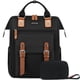 thumbnail image 1 of Mochila para portátil LOVEVOOK para mujer, trabajo, viajes, 15.6 pulgadas, negro-marrón, 1 of 9