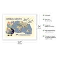 thumbnail image 2 of Imperial Airways - World Route Map - Vintage Airline Travel Poster by James Gardner c.1937 - Bamboo Fine Art 290gsm Paper Print (Unframed) 24x32in, 2 of 4