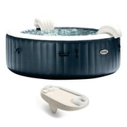 Intex PureSpa Plus Portable Inflatable Hot Tub Jet Spa w/ Tray Accessory