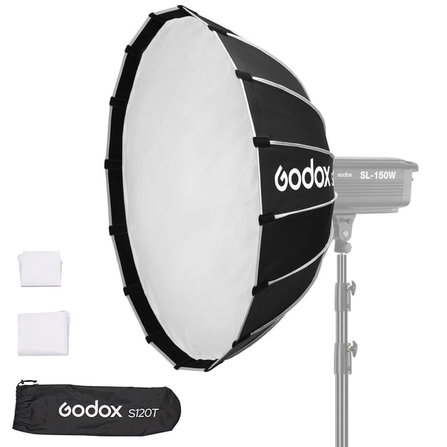 Umbrella Softbox Godox S120T, 120 cm, soporte Bowens con difusor