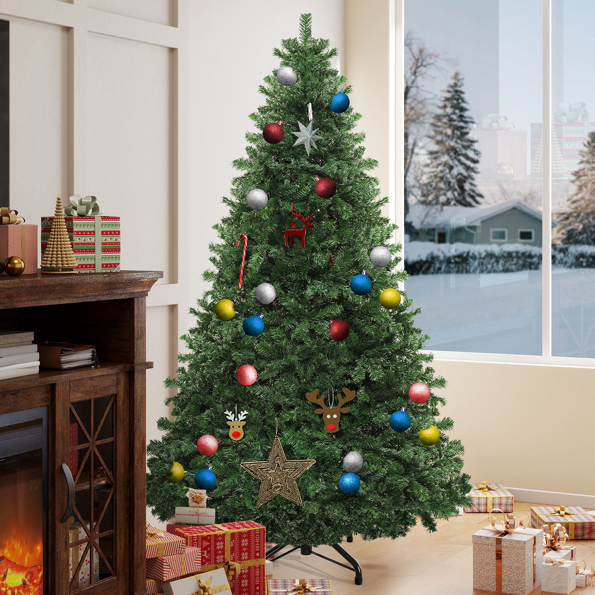 Uforic 7.5ft Spruce Artificial Christmas Tree with 1346 Branch