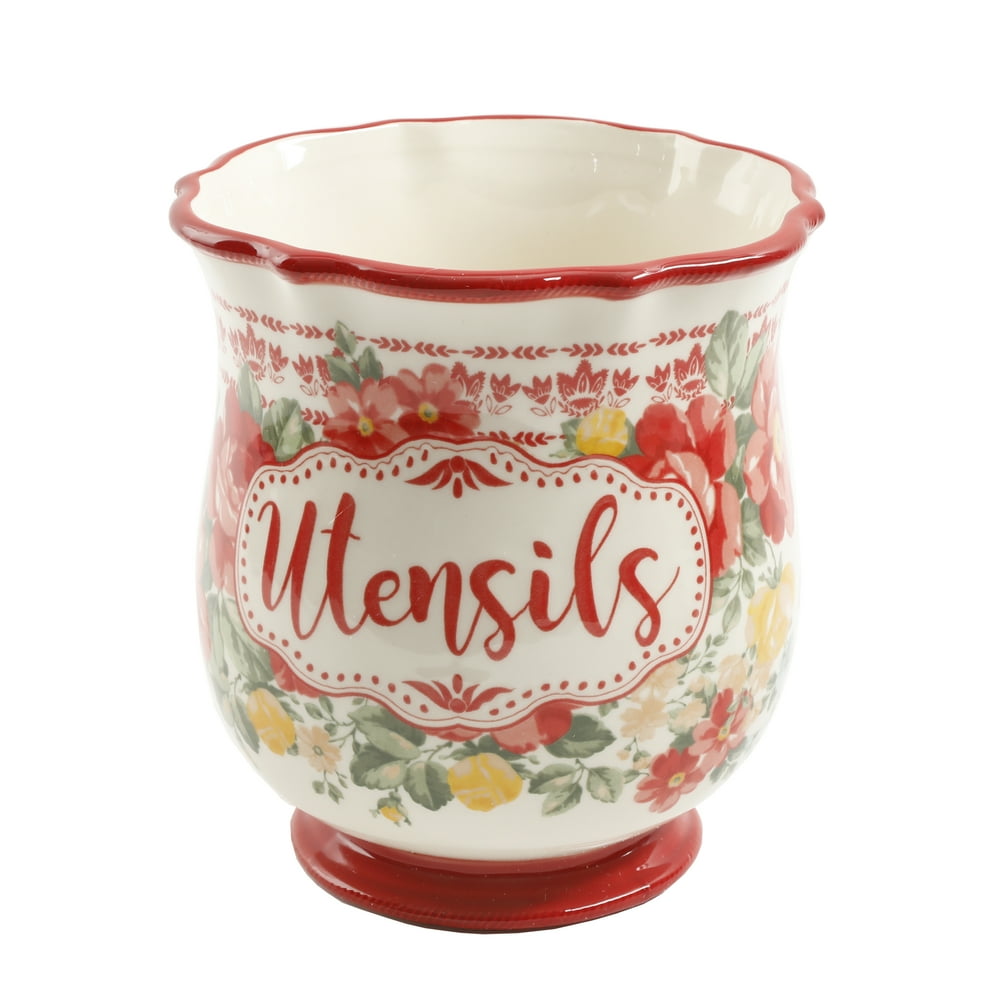 The Pioneer Woman Pioneer Vintage Floral 6.75Inch Utensil Holder