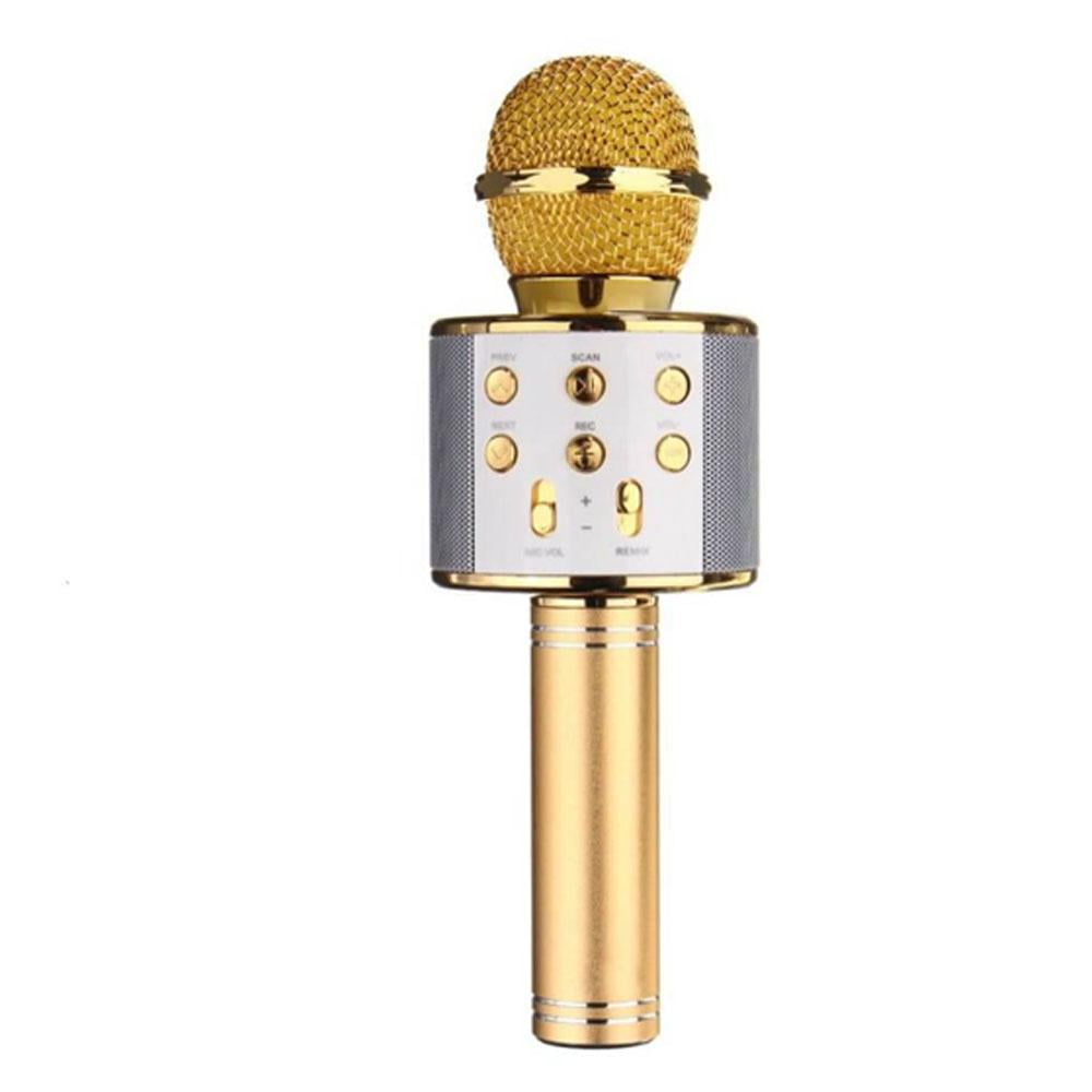 FSD Wireless Bluetooth Karaoke Microphone (Gold) Walmart Canada