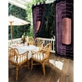 thumbnail image 5 of nqOlkjepod Outdoor Curtains for Patio Waterproof, Purple Modern Abstract Outdoor Privacy Panels Grommet, Line Artwork Blackout Outside Curtains for Porch/Cabana/Pergola/Gazebo 54"x84", 2 Panels, 5 of 8