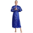 thumbnail image 1 of Manyakai Robe de Collation des Grades pour Femmes Juge Pasteur Robes Manches Longues Thème Halloween Fête Performance Bleu P, 1 of 7