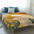 thumbnail image 4 of White Peacock Elegant Blanket Soft Cozy Warm Throw Blanket for Couch, Plush Fuzzy Flannel Fleece Blankets for Sofa, Vintage Garden Floral Botanical Bed Blankets Lightweight Gifts for Women, 40"x60", 4 of 9