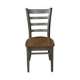 thumbnail image 6 of Emily Solid Wood Side Chair - Set of 2 Chairs in Hickory/Washed Coal, 6 of 10