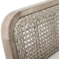 thumbnail image 6 of Patio Furniture: Wood Club Chair With Waterproof Cushion - For Garden, Backyard, Porch, Balcony 400lbs Weight Bearing, Brown Outdoor Water-repellent, Capacity, Cream,, 6 of 6