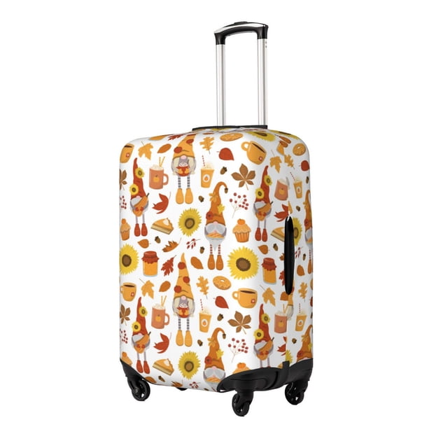Fotbe Gnomes Autumn Harvest Funda Protectora para Equipaje, Antirrayones y Resistente a la Suciedad, Compatible con Maletas de 18 a 32 Pulgadas-Large