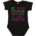 thumbnail image 3 of Inktastic Jane Austen Good Opinion Quote Girls Baby Bodysuit, 3 of 5