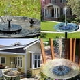 thumbnail image 4 of Lelestar Birdbath Solar Fountain Pump 15W Circle Garden Solar Powered Water Pump Floating Fountain Pump for Birdbaths&Ponds Solar Powered Water Founta_Perfect Gift, 4 of 5