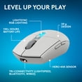 thumbnail image 2 of Logitech G305 X Superlight Wireless Gaming Mouse, Lightweight 59 g Rechargeable Mouse, HERO 44K Sensor, Bluetooth, White, 2 of 12