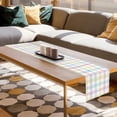 thumbnail image 4 of JOOCAR Easter Table Runner, Pink Yellow Blue Buffalo Plaid 13x72 Inch Table Runner for Easter Kitchen Dining Table Table Holiday Decoration, 4 of 5