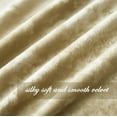 thumbnail image 6 of Chezmoi Collection Lux Beige Crushed Velvet Curtains 2 Panel Set, Room Darkening Luxury Distressed Velvet Rod Pocket Window Drapes for Living Room Bedroom 50" W x 84" L, 6 of 9