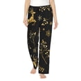 thumbnail image 2 of Lsque Christmas Gold Deers1 Print Women's Pajama Pants, Lounge Pant - Comfortable Home Wear,Elastic Waistband, Stylish Design-Medium, 2 of 9