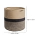 thumbnail image 4 of Cesta de almacenamiento tejido de algodón cesta de ropa sucia, 4 of 4