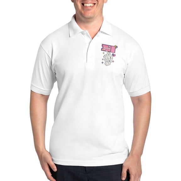 CafePress - Anti Valentine Club Coupon Golf Shirt - Golf Shirt, Pique Knit Golf Polo