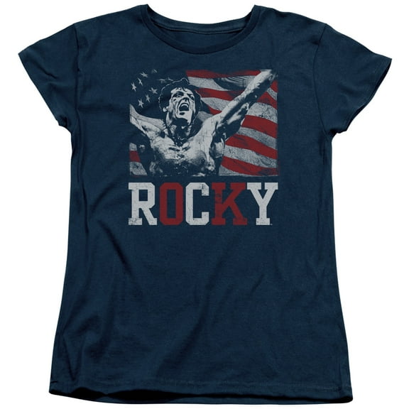 Rocky Flag Champion Women's T-Shirt Navy