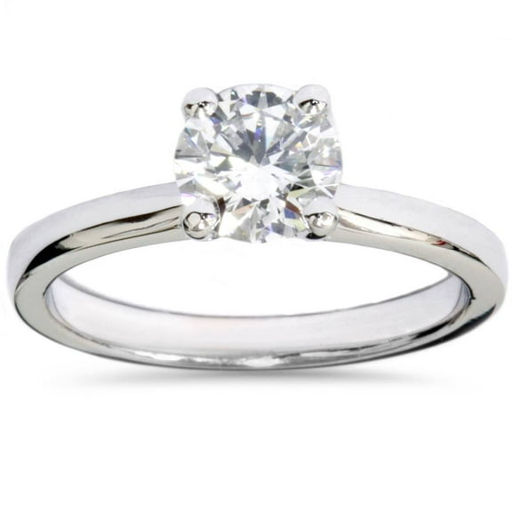 Pompeii 1ct Lab Grown Diamond Solitaire Engagement Ring 14k White Gold (,)