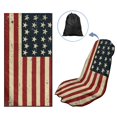 thumbnail image 5 of XYZCANDO Car Towel Seat Covers Washable Car Seat Towel Cover for Travel Running Gym, Car Seat Towel Protector Breathable, Star Stripe Design, 5 of 9