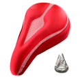 thumbnail image 1 of ruzhgo Housse de Siège de Vélo Confortable Coussin de Selle de Vélo avec Housse Résistante à la Poussière Rouge, 1 of 5