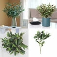 Olive Branches Artificial Greenery Stems Olive Leaves Fruits Silk