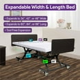 thumbnail image 2 of ProHeal Ultra Low Bariatric Full Electric Hospital Bed for Home Use, Expandable, Qbars, 9-21" Adjustable Height, 750 lbs Capacity, 2 of 7