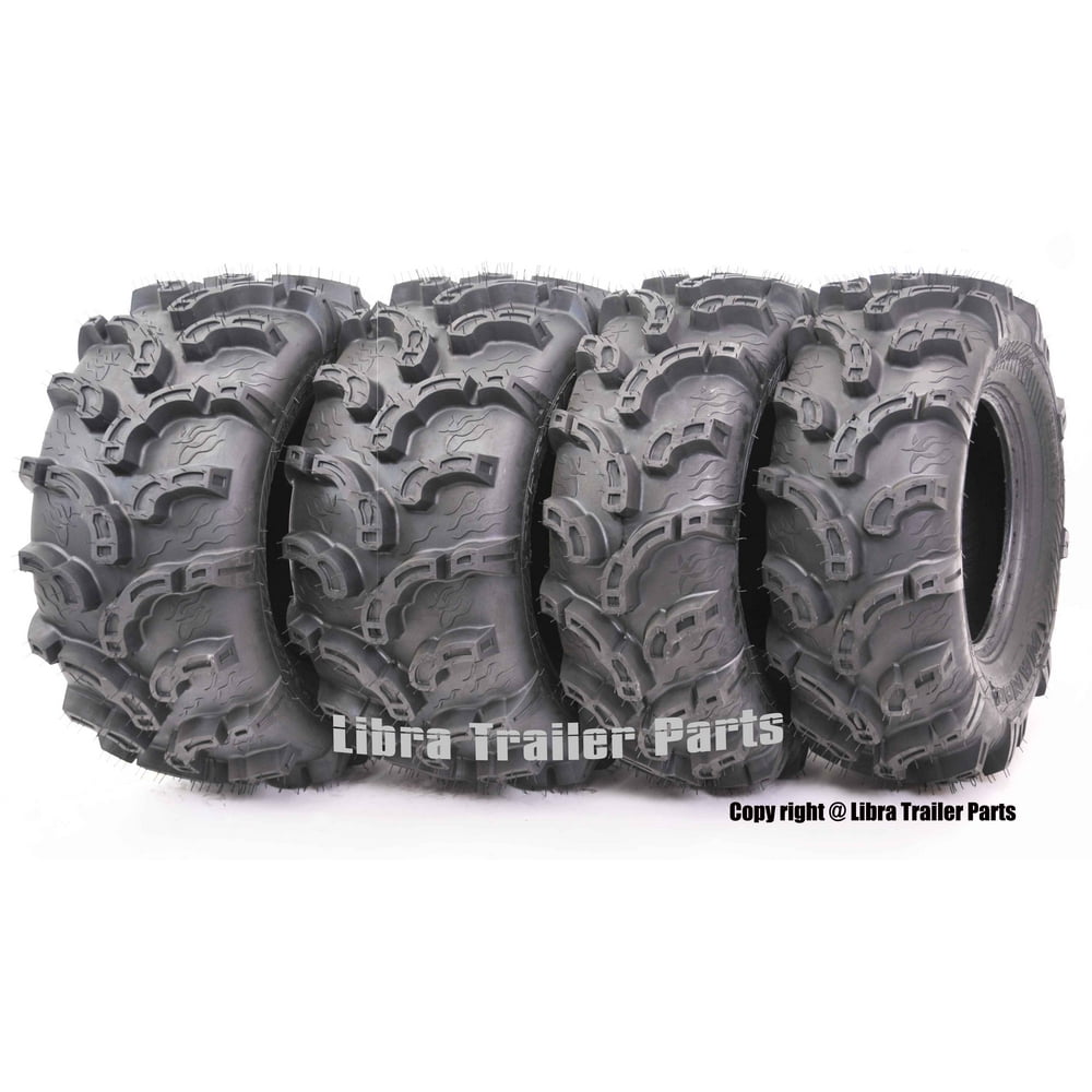 Set of 4 New Premium WANDA ATV/UTV Tires 25x812 Front & 25x1012 Rear