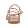 thumbnail image 3 of Journee Womens Karrio Buckle Sling Back Flat Sandals, 3 of 9