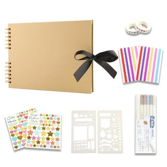Photo Album Scrapbook, AIOR Linen Refillable Scrap Book Diy