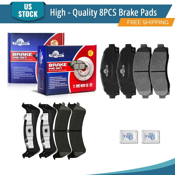 YXPCARS 8PCS Front & Rear Ceramic Brake Pads(D667 D833) for Ford Explorer Sport 2001-2003 All Models