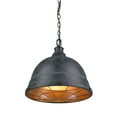 thumbnail image 3 of Industrial Vintage Inspired 2-Light Large Pendant in Black Patina with Rustic Pendant Bowl 16.5 inches W X 15.88 inches H-Copper Patina Finish Bailey, 3 of 9
