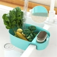 thumbnail image 2 of PPLoney Kitchen Sink Hanging Basket - Space-Saving Draining Basket for Vegetables, Fruits, and Kitchen Tools - Plastic Storage Organizer with Easy Water Drainage - 21 x 13.5 x 7cm, 2 of 3
