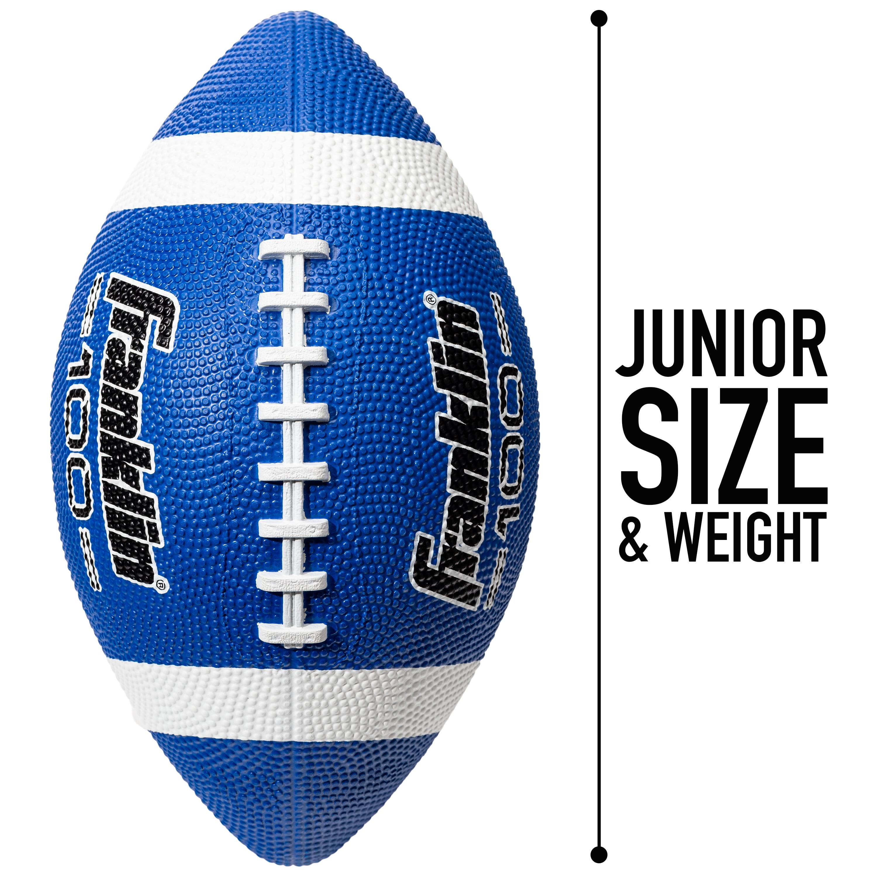 Franklin Sports Grip-rite 100 Rubber Junior Football Brown for sale online 