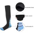 thumbnail image 2 of Medias de compresión para hombres y mujeres, de grado médico graduado, ajuste atlético, para correr, deportes, enfermeras, vuelos, viajes, tallas L/XL, 2 of 4