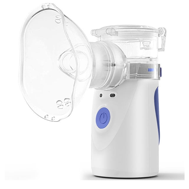 Nebulizador portátil, nebulizador para adultos y niños, nebulizador con batería de niebla fría, nebulizador ultrasónico de malla para problemas respiratorios, utilizado en el hogar, oficina, viajes JM